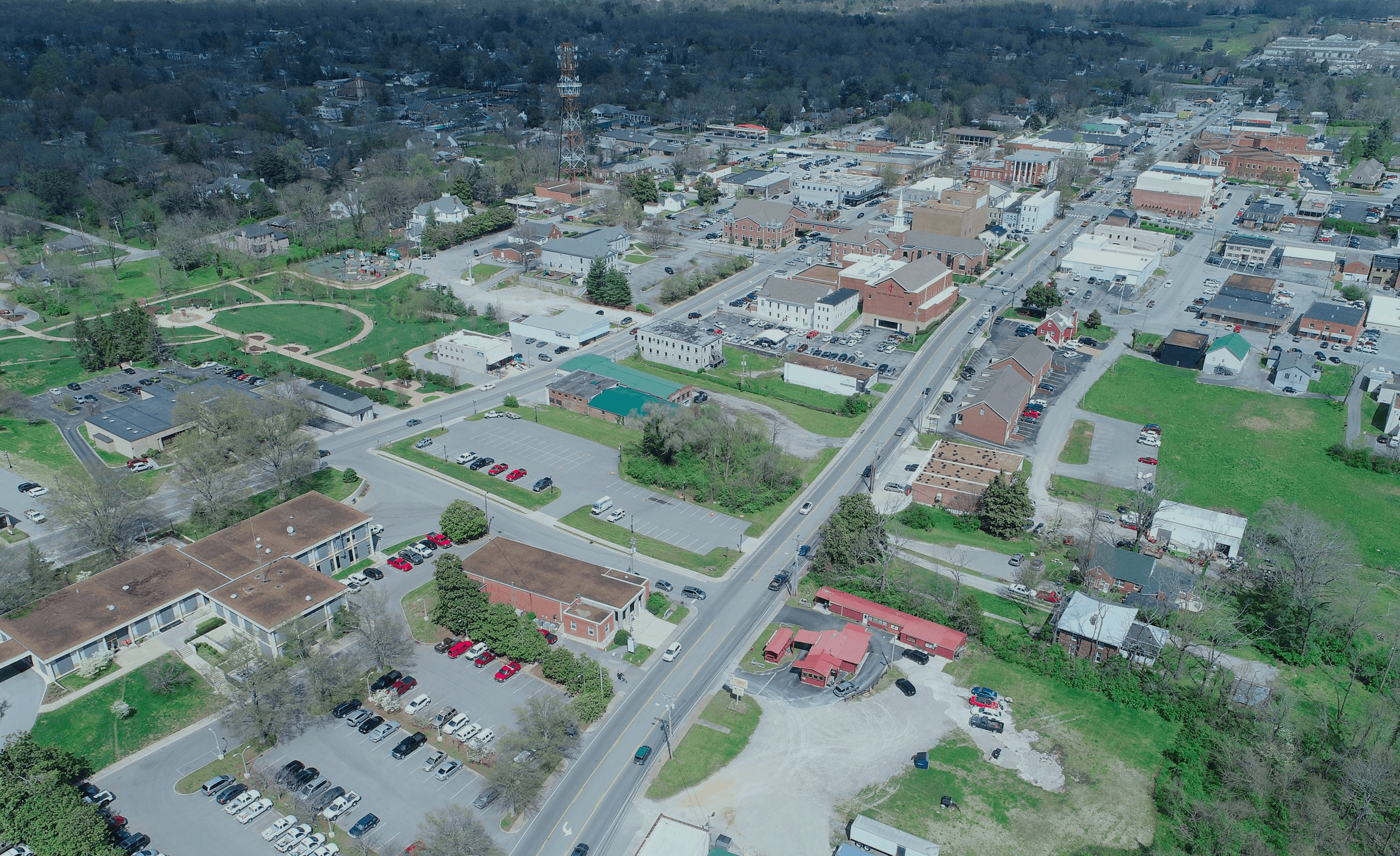 Aerial view of Cookeville